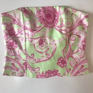 J McLaughlin Strapless Crop Top